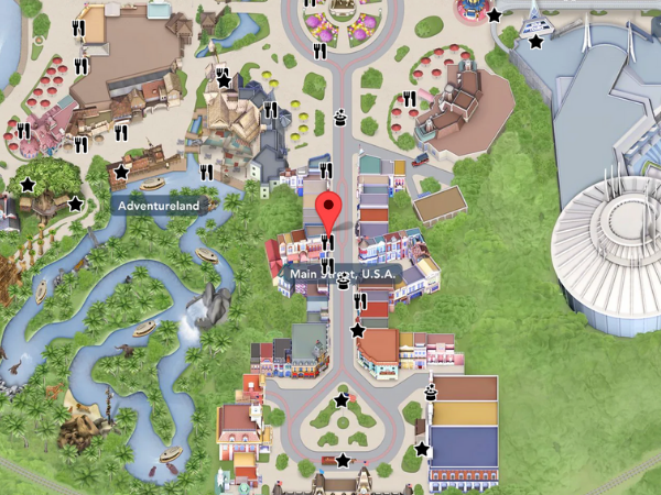 Gibson Girl on Disneyland Map