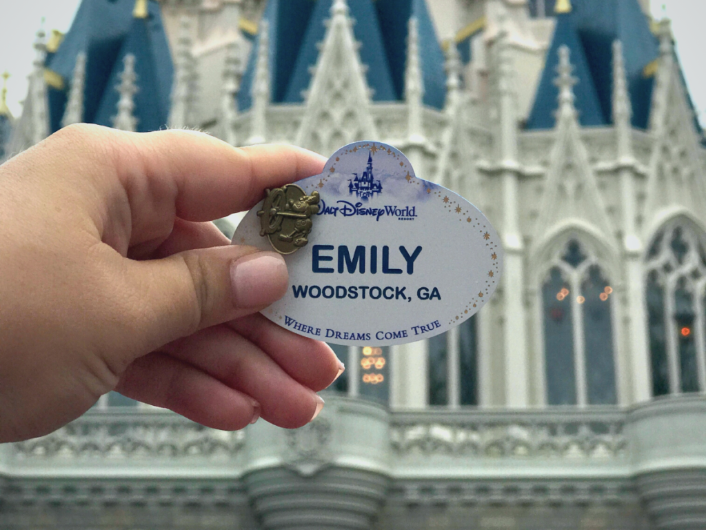 Cast Member nametag