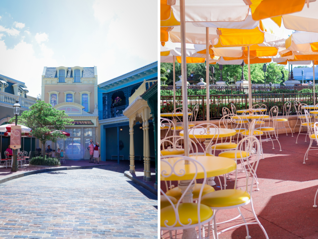 Magic Kingdom Center Street and Plaza Tables