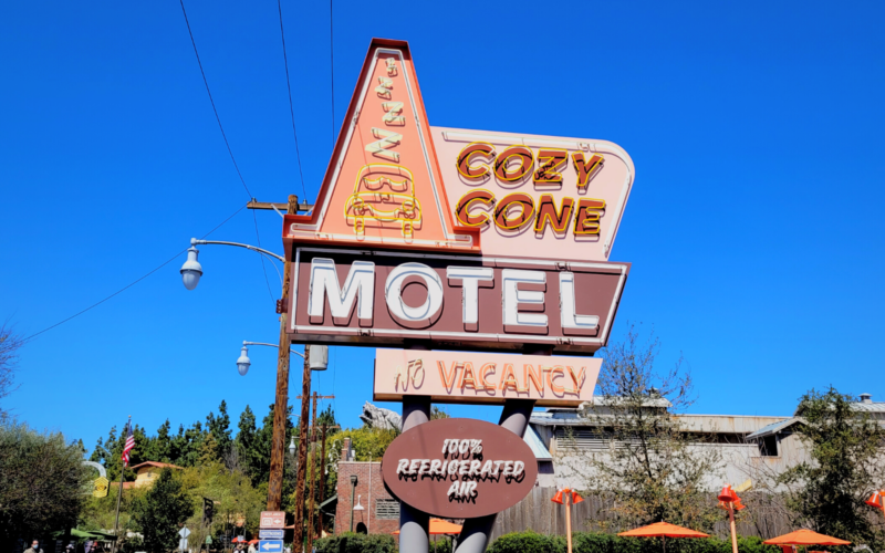 Disneyland Cozy Cone Motel Sign