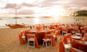 Dinner on Aulani Beach