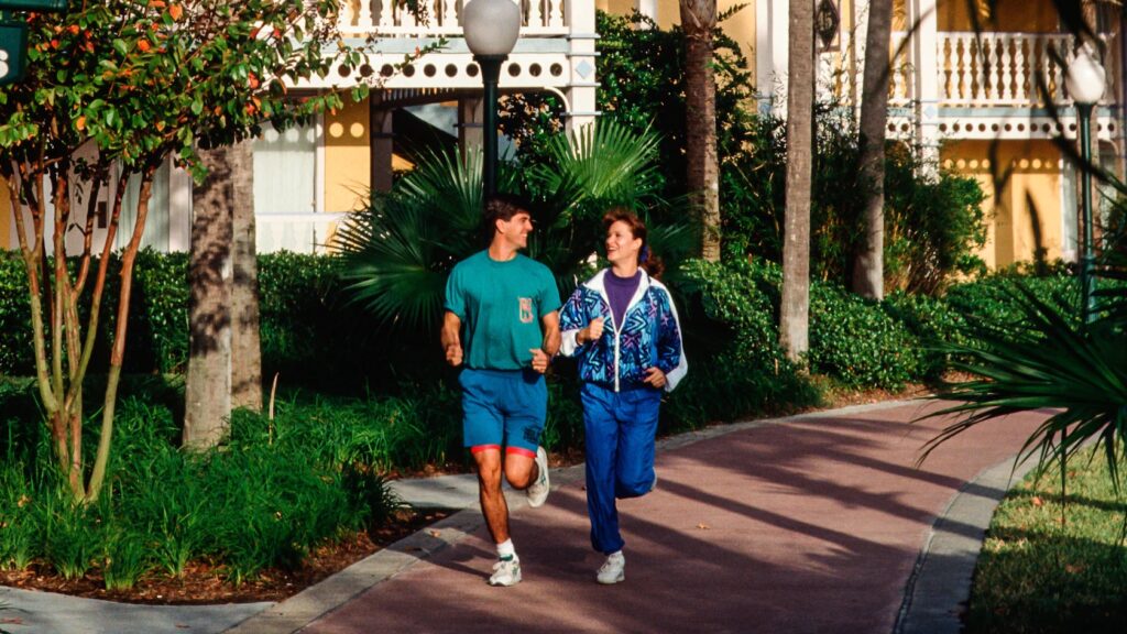 Jogging, running on Disney property