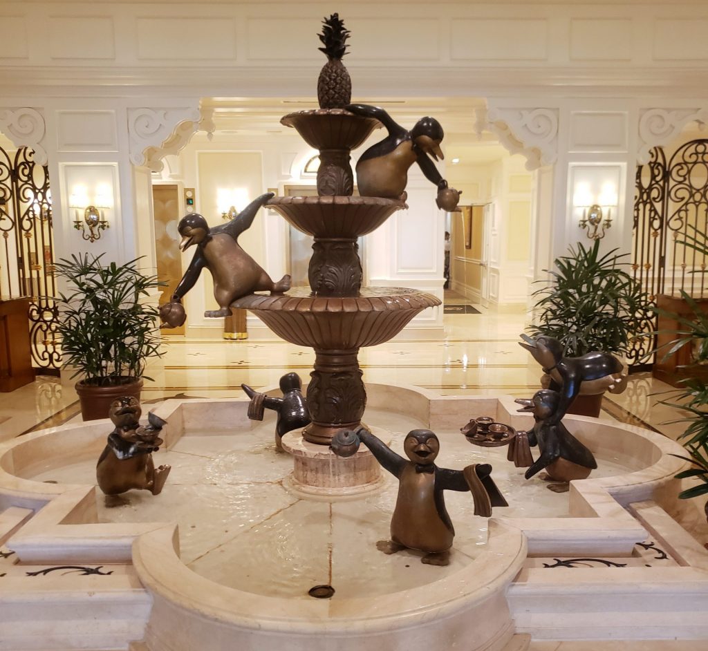 Fuente del lobby de Grand Floridian Disney World Villas