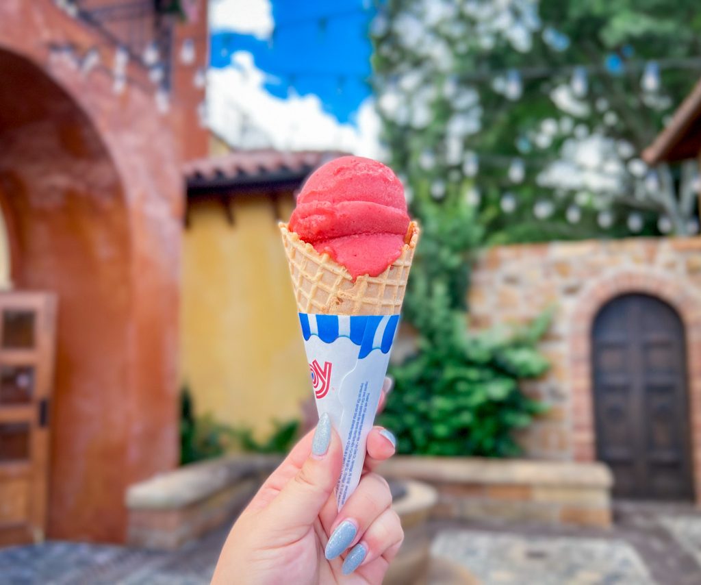 Strawberry Sorbetti Gelateria Toscana Epcot