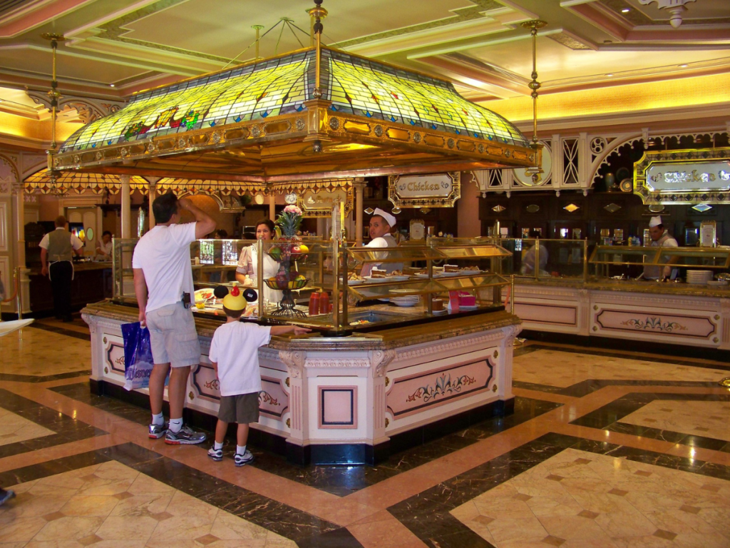 Buffet del hotel Disneyland Plaza Inn