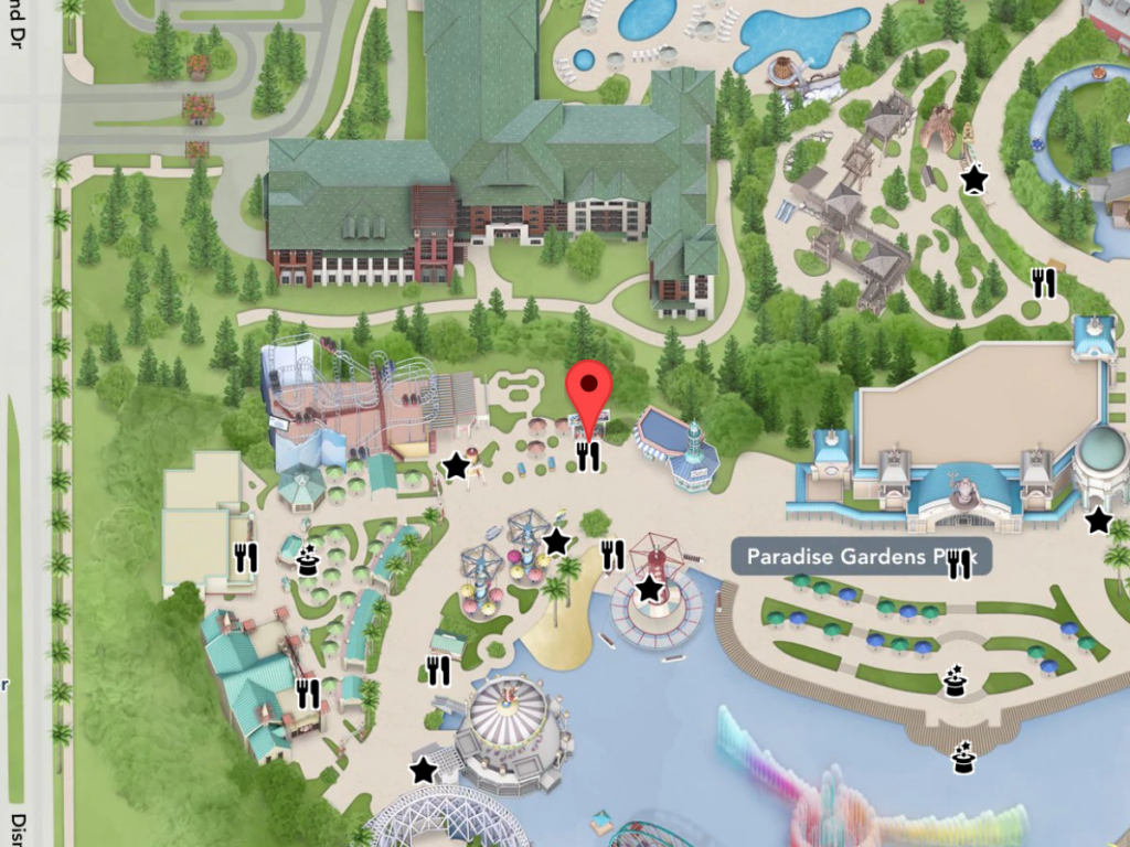 Corn Dog Castle on Disneyland Map