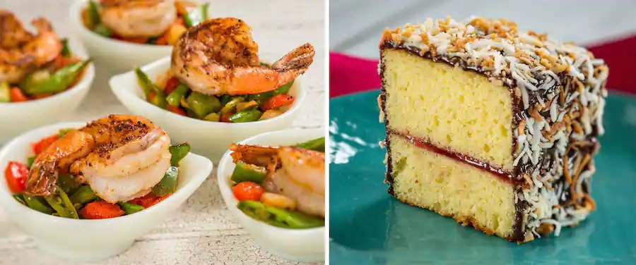 Australia Global Marketplace with Lamington and Grilled Sweet-and-Spicy Bush Berry Shrimp