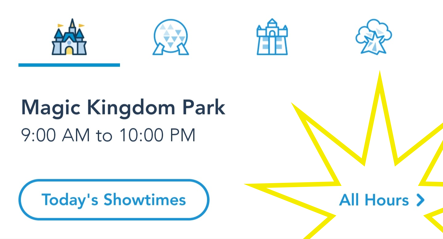How To Check Disney World Showtimes And Park Hours On The My Disney Experience App