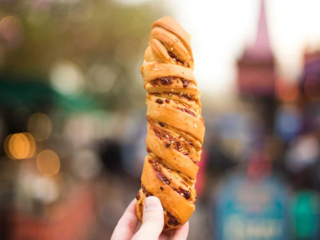 Disneyland Maurice's Treats Cheddar Garlic Bagel Twist