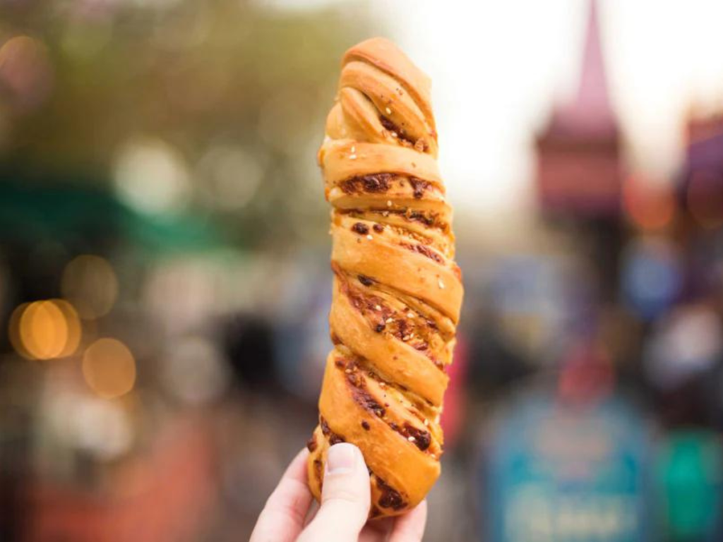 Disneyland Maurice's Treats Cheddar Ajo Bagel Twist