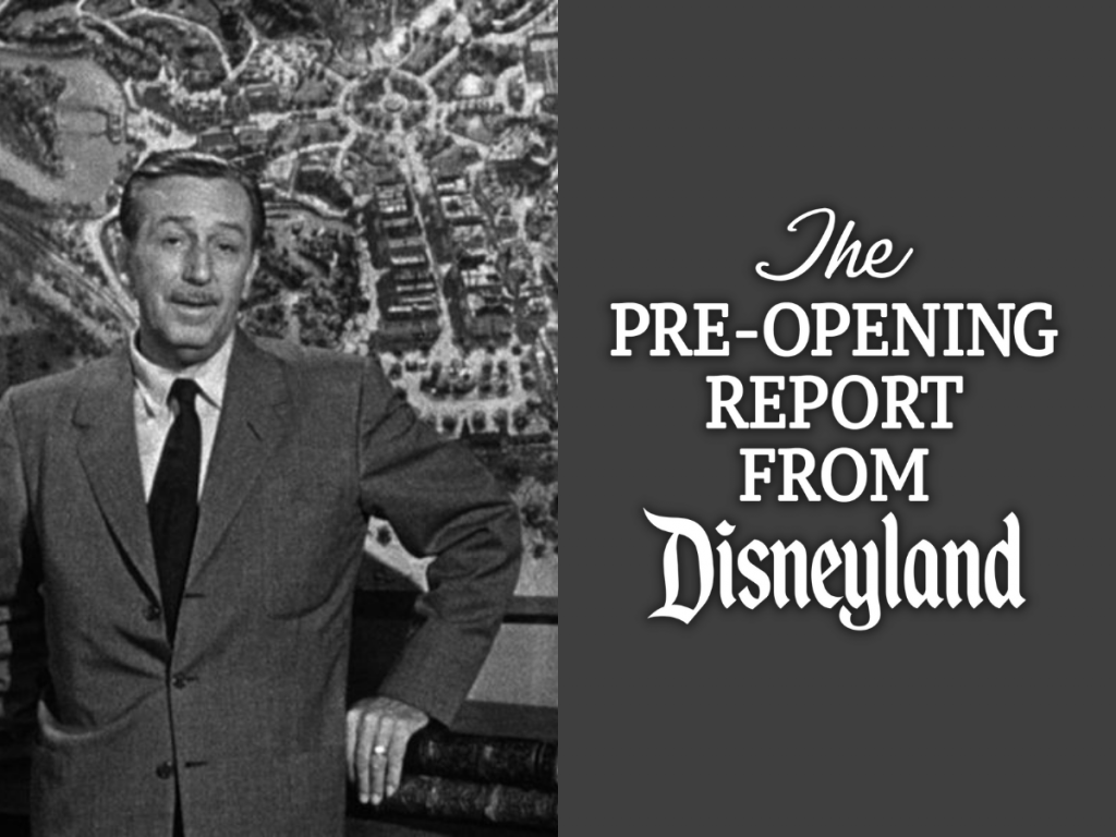 El informe previo a la apertura de Disneyland