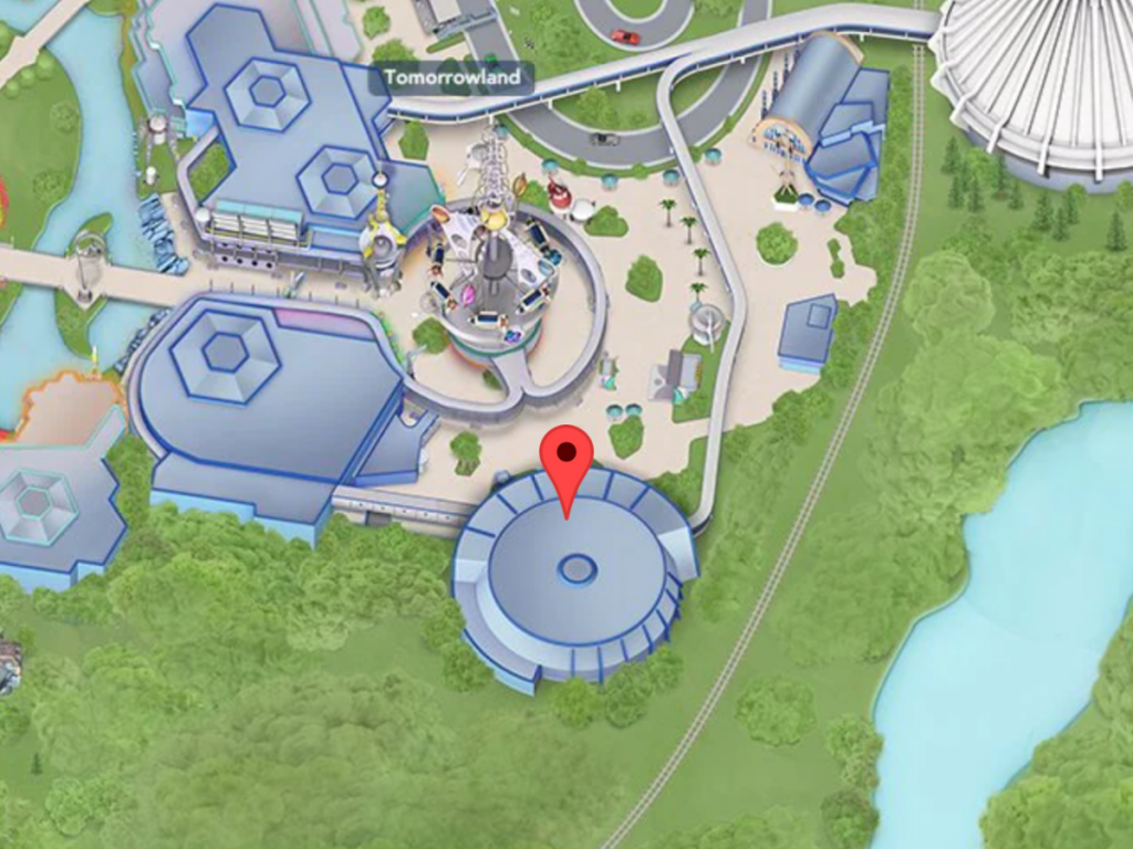 Carrusel de progreso en el mapa de Disney World