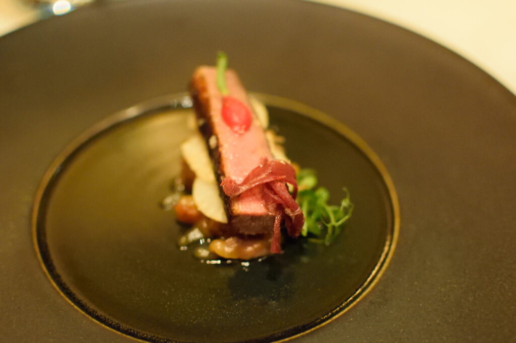 Smoked Rohan Duck with Fuji Apples and Celery Root