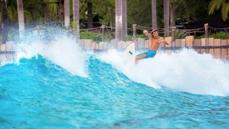 Surfing At Disney's Typhoon Lagoon Water Park Surfing