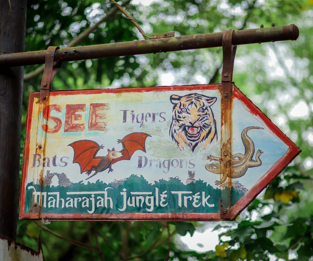 Maharajah Jungle Trek Sign