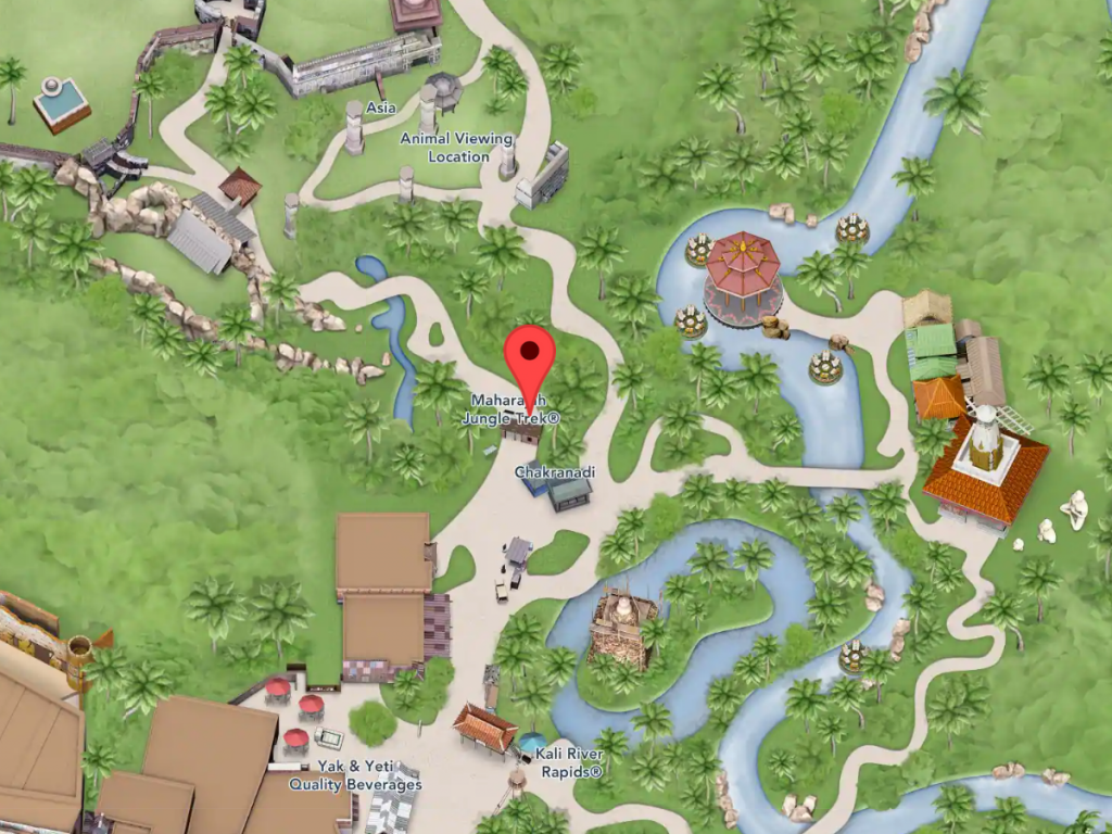 length of disney maharajah jungle trek