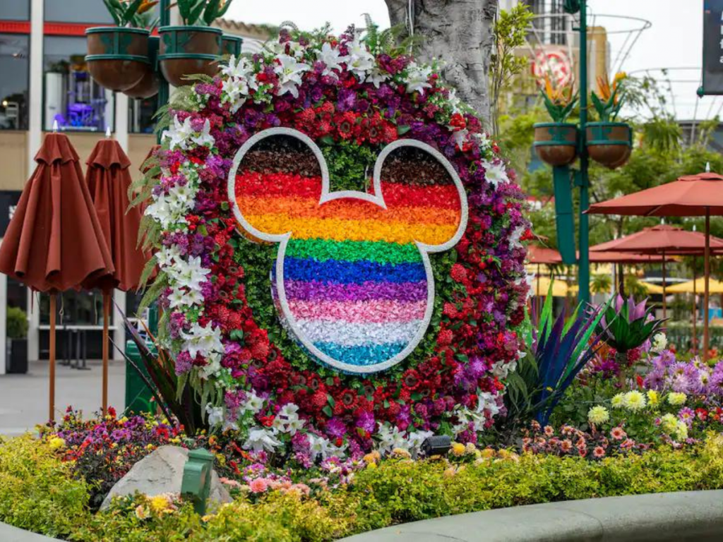 Exhibición del orgullo floral de Downtown Disney Encanto