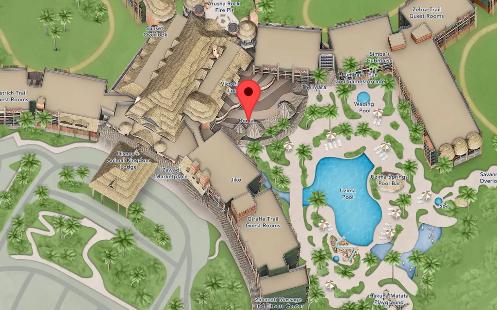 Boma on Disney World Map