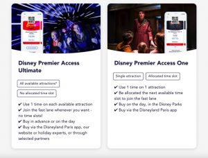 Planes de acceso Premier de Disney