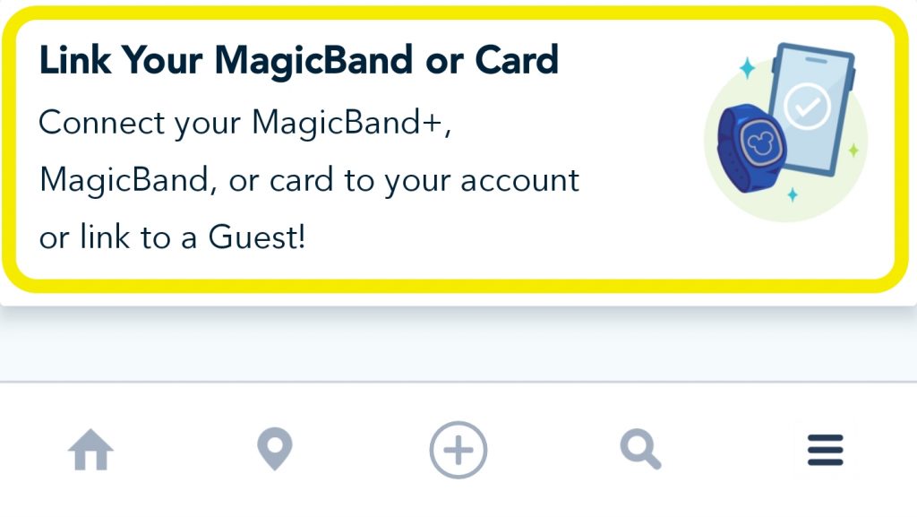 Link Your MagicBand or Card - MDE