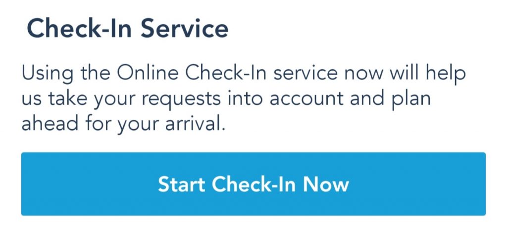 Opt-In To The Online Check-In Service