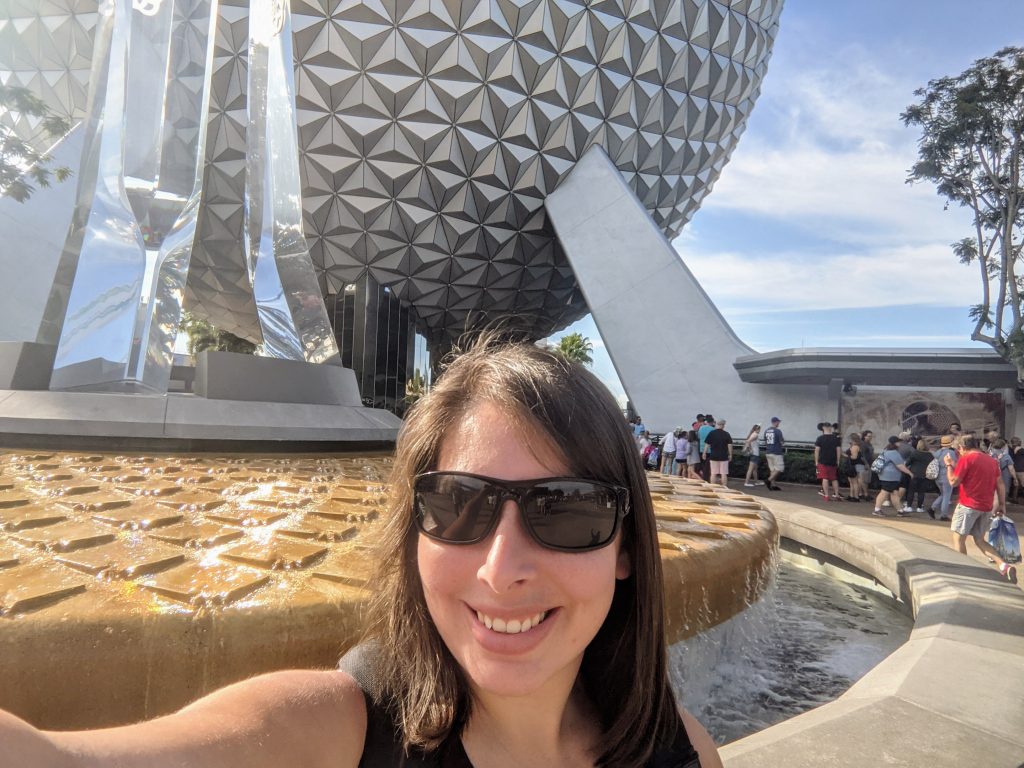 Taking a selfie in Epcot