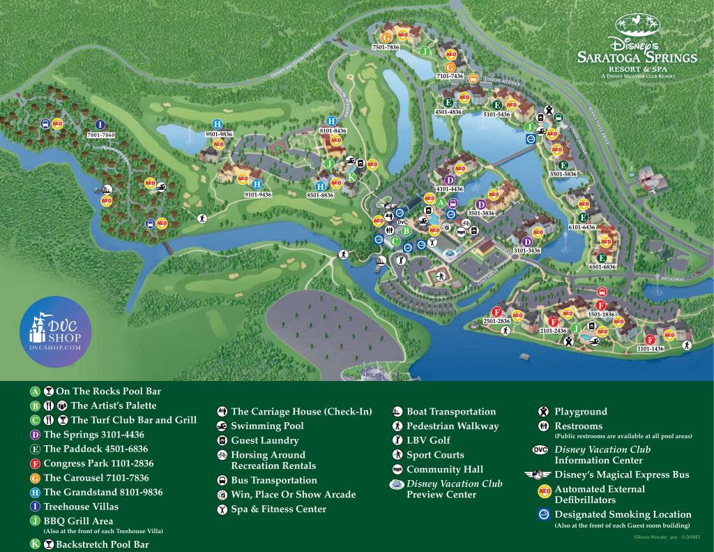 Saratoga Springs Map