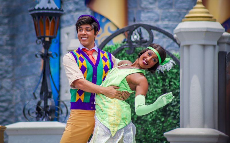 Tiana and Naveen At Disney World
