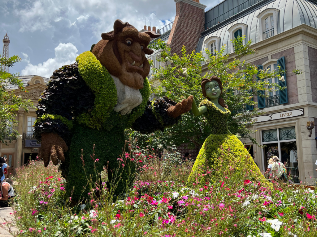 Disney Beauty and the Beast Topiary 