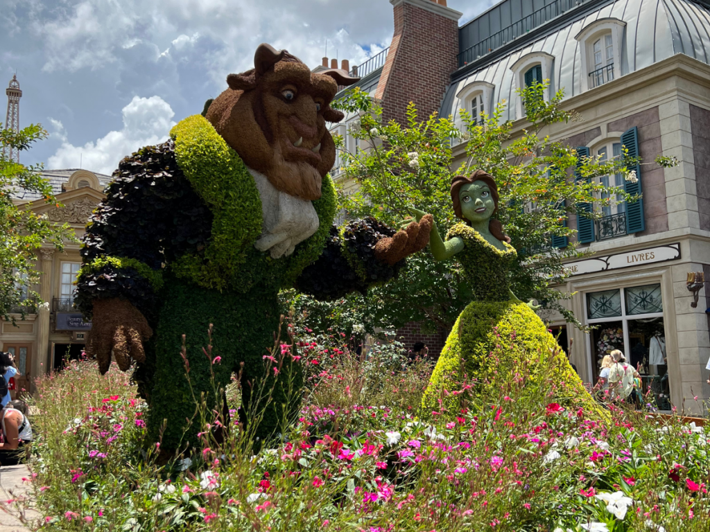 Epcot Flower and Garden Beauty and the Beast Topiary