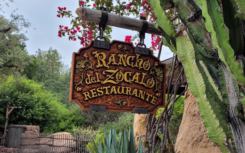 Disneyland Rancho Del Zocalo sign