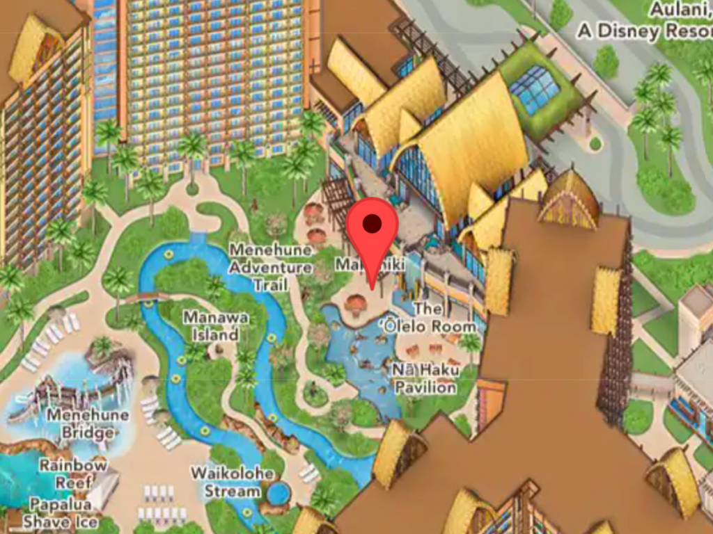 Makahiki on Disney Aulani Map