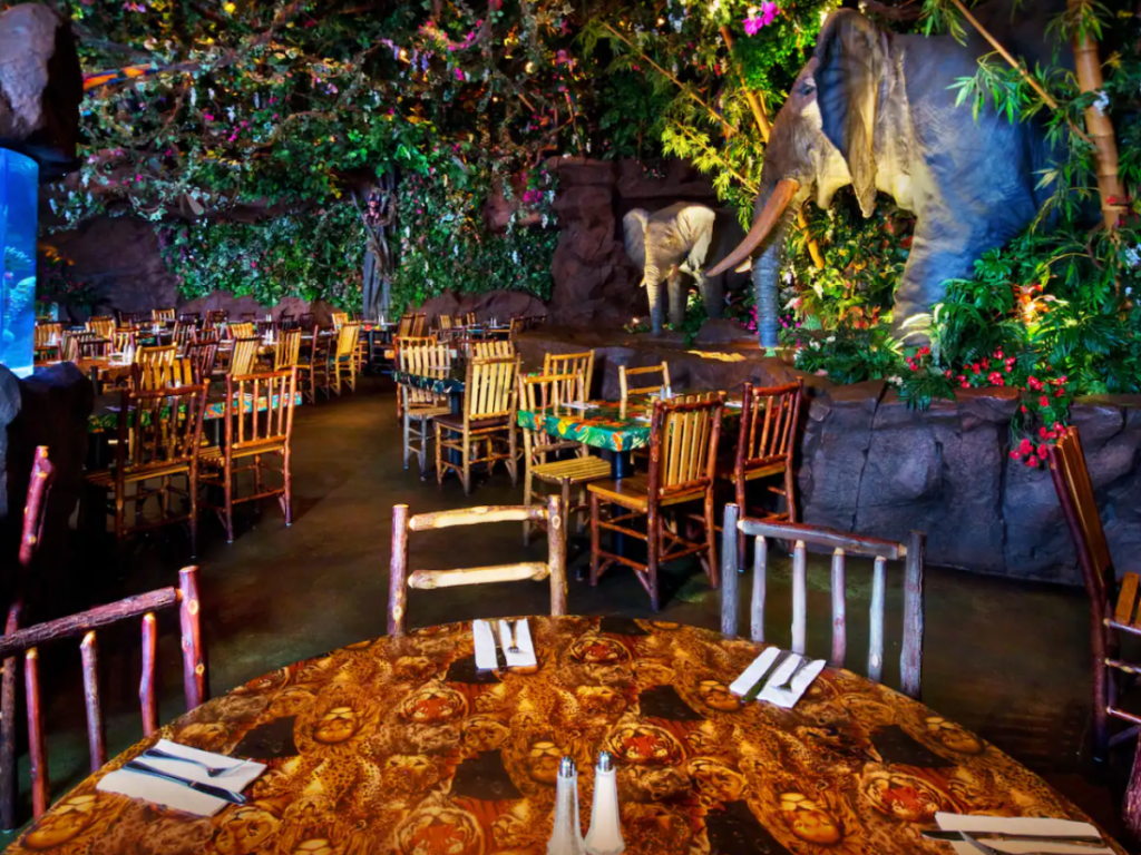 Seating Area at Disney's Animal Kingdom Rainforest Cafe