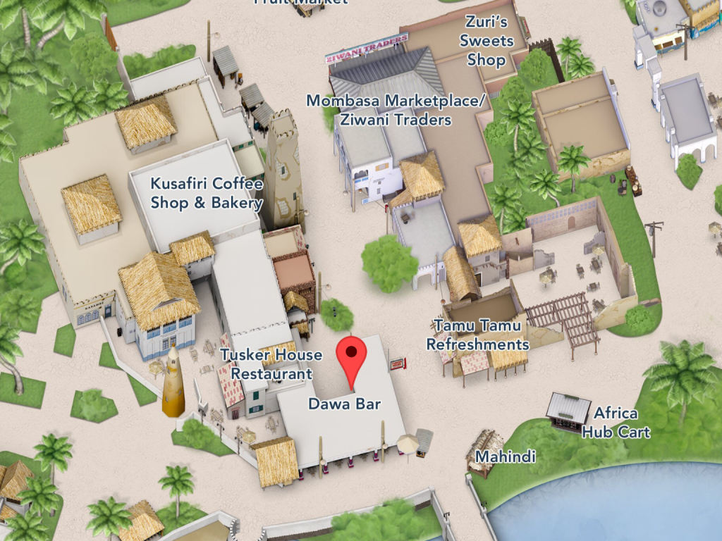 Where to find Dawa Bar Overview at Disney's Animal Kingdom