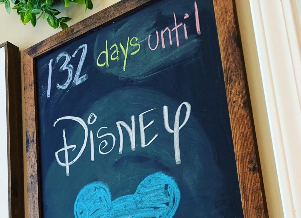 Disney Trip Countdown Chalkboard