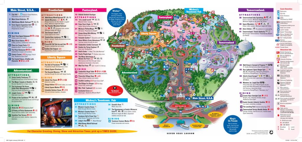 Mapa del mundo de Disney