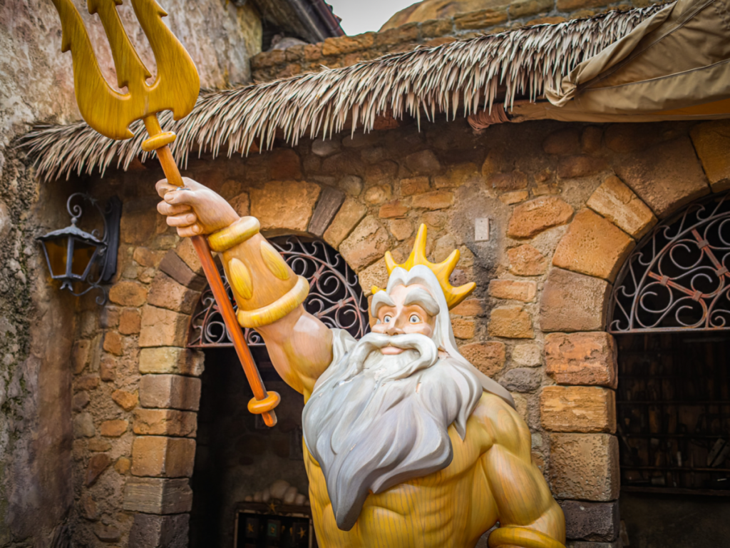 King Triton Statue in Fantasyland at Magic Kingdom
