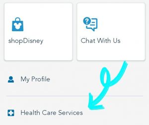 Servicios de atención médica en My Disney Experience