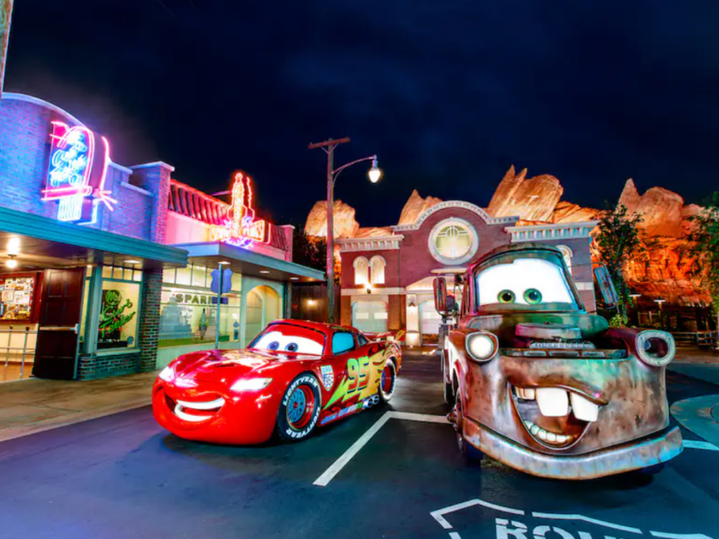 Disney Plus Day California Adventure Mater and Lightening McQueen