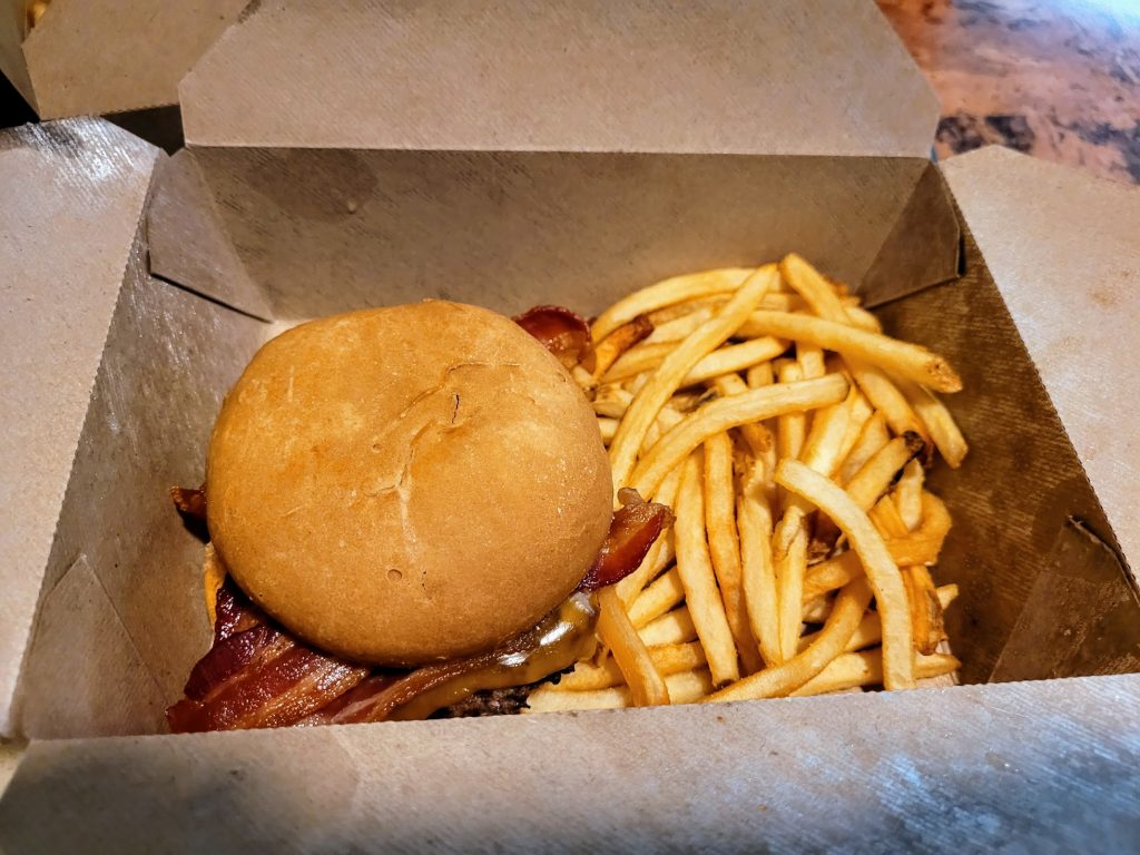 Allergy Friendly Bacon Cheeseburger with Fries from The Mara