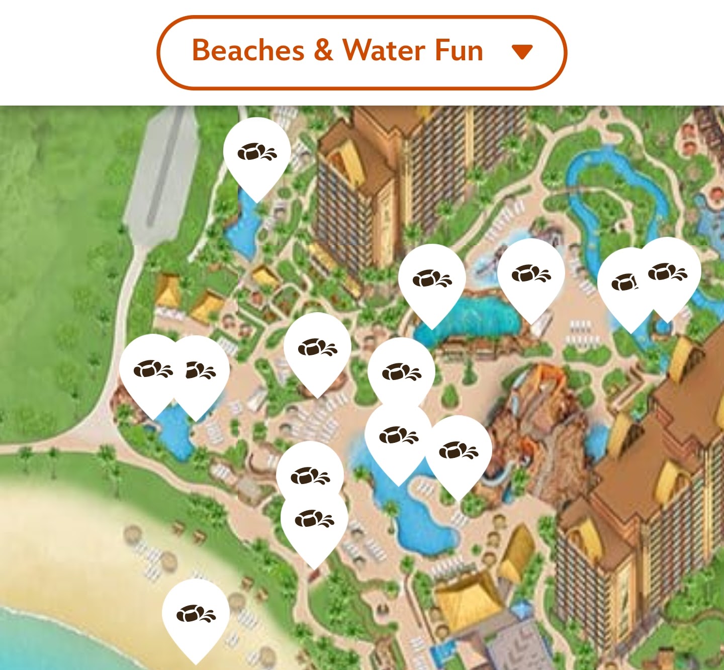 Beaches & Water Fun - Aulani Resort App