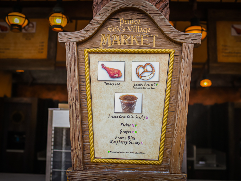 Prince Eric's Village Market at Magic Kingdom Menu