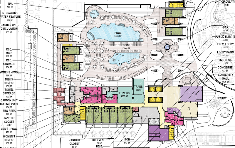 Mapa del sitio de Disneyland Hotel DVC