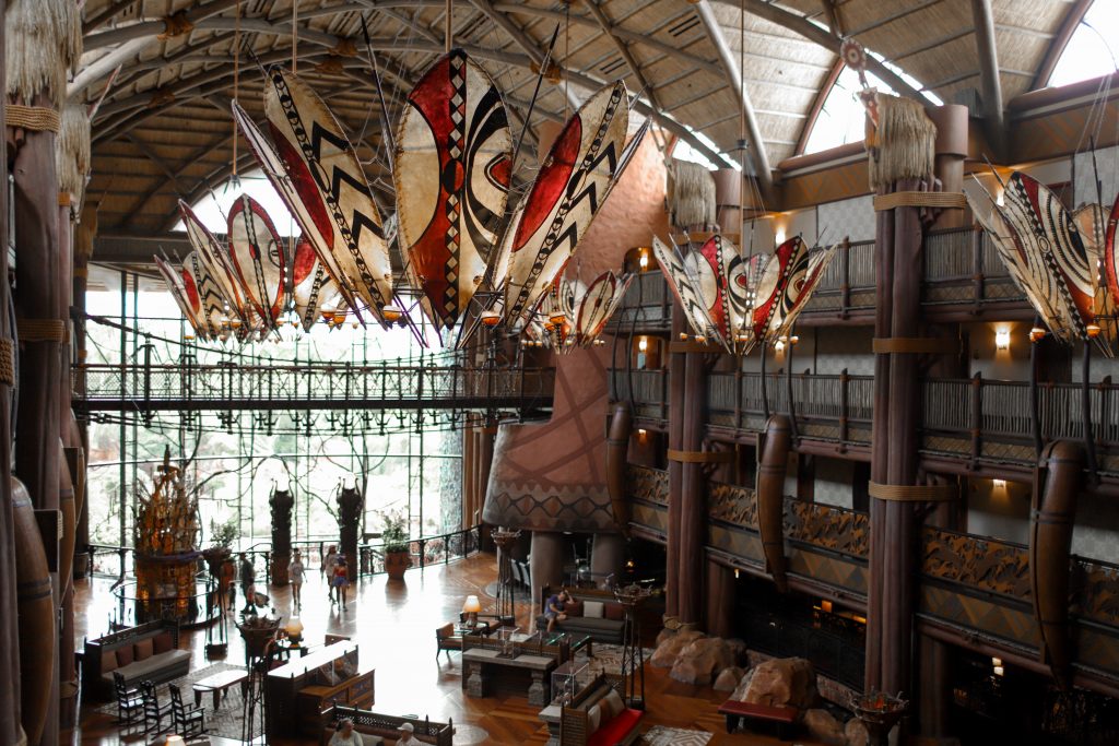 Vestíbulo de Disney's Animal Kingdom Lodge