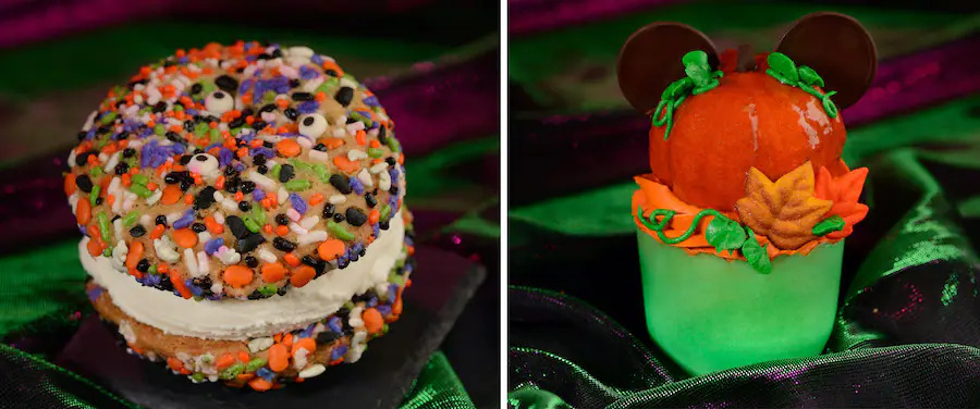 Monster Cookie Ice Cream Sandwich and Oh My Gourd Cupcake