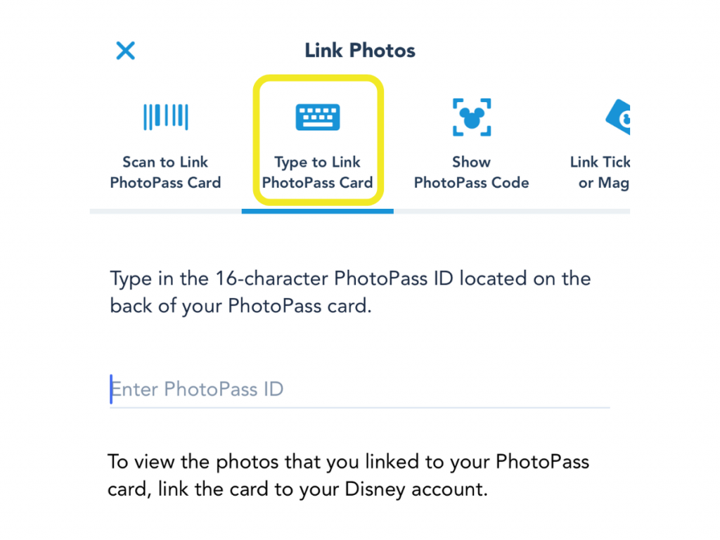 MDE PhotoPass Card link