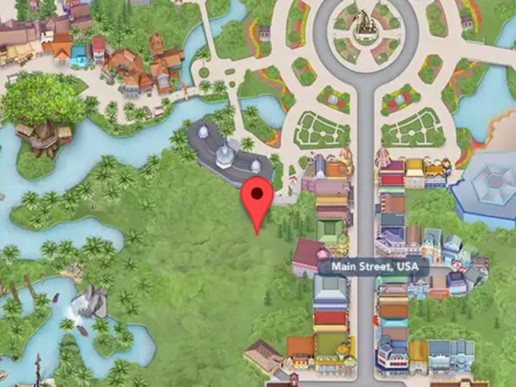 Primeros auxilios en el mapa de Magic Kingdom