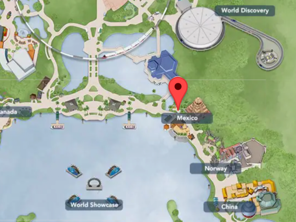 First Aid on Epcot Map