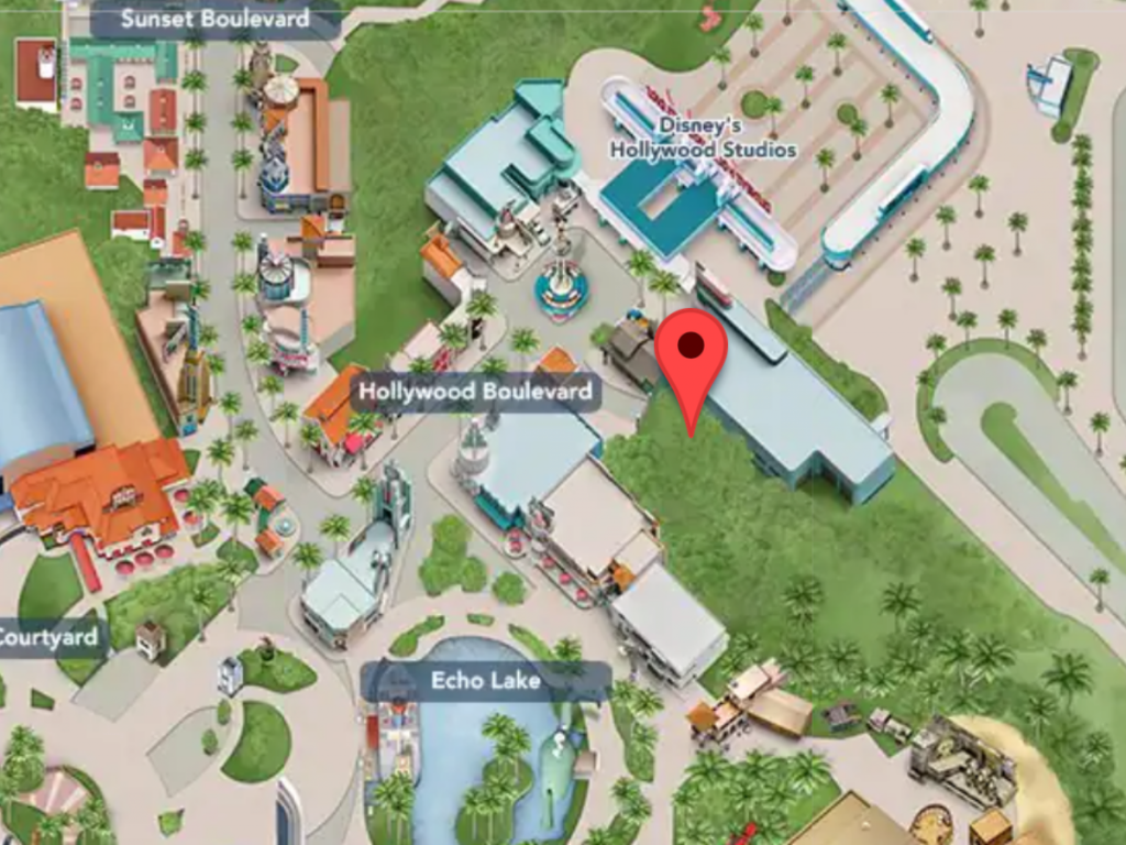 First Aid on Hollywood Studios Map