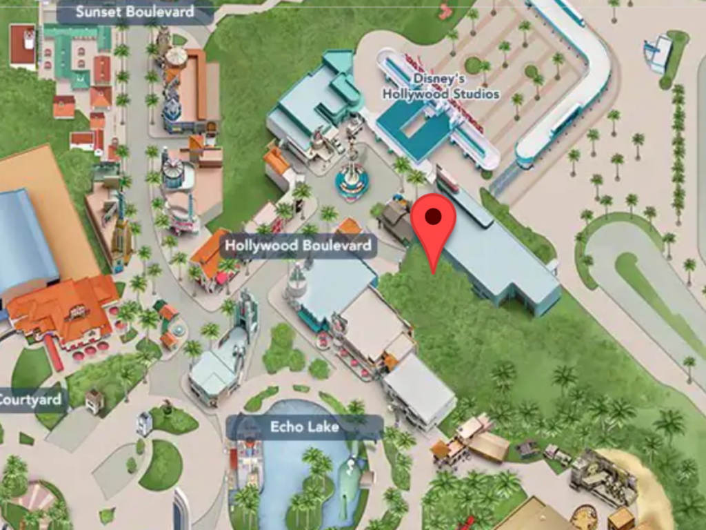 Primeros auxilios en el mapa de Hollywood Studios